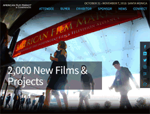 Tablet Screenshot of americanfilmmarket.com